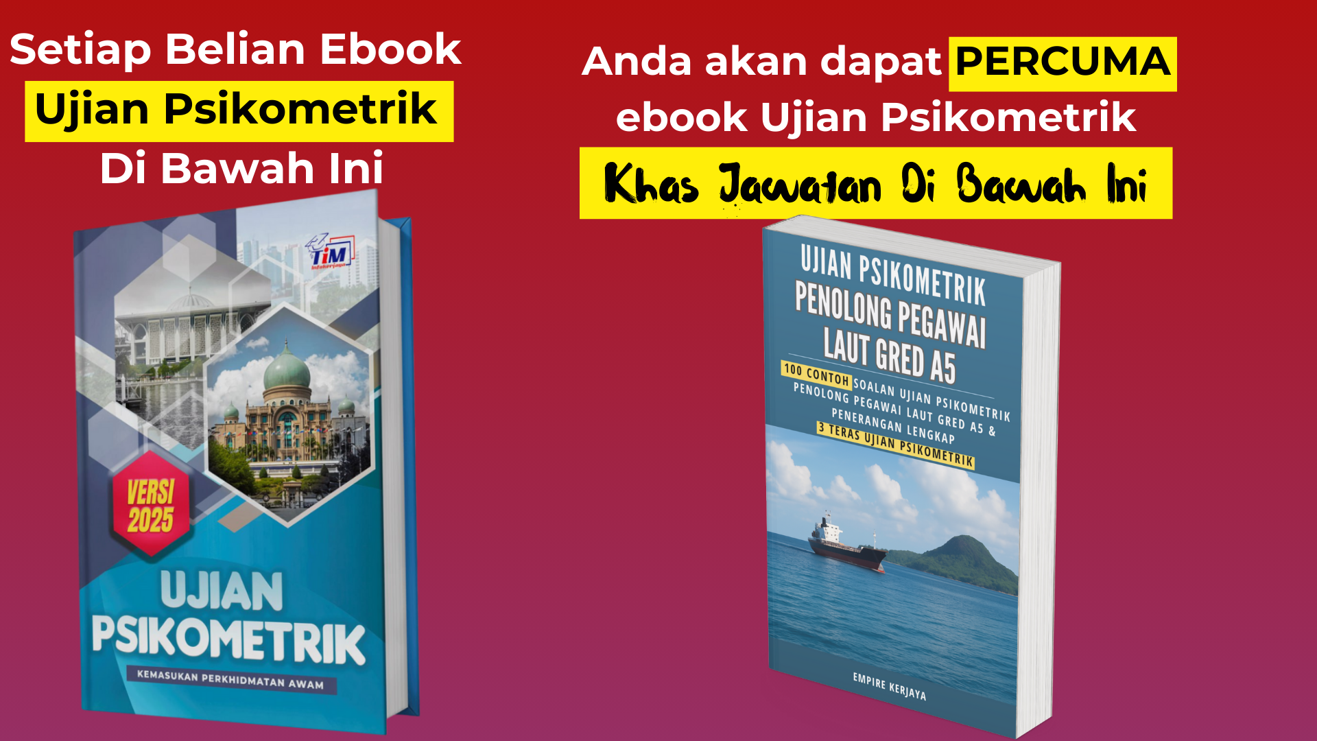 Ujian Psikometrik Penolong Pegawai Laut Gred A5 2