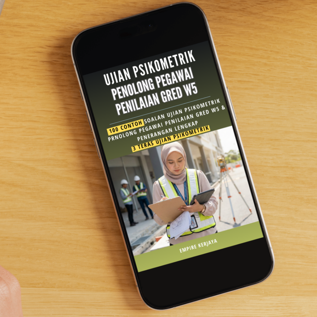 Ujian Psikometrik Penolong Pegawai Penilaian Gred W5 3