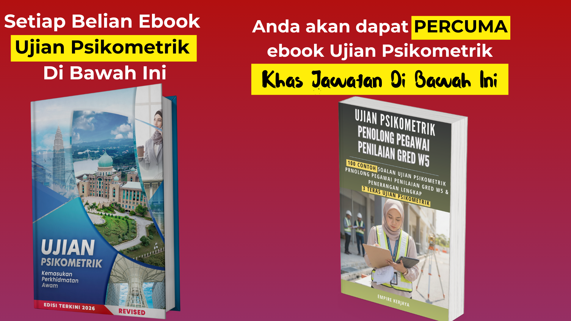 Ujian Psikometrik Penolong Pegawai Penilaian Gred W5 2
