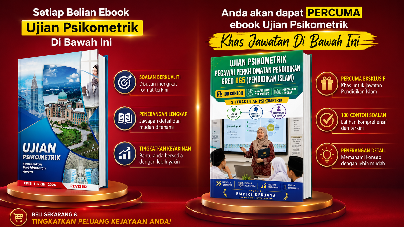 Contoh Soalan Ujian Psikometrik Pegawai Perkhidmatan Pendidikan Gred DG5 (Pendidikan Islam) 2
