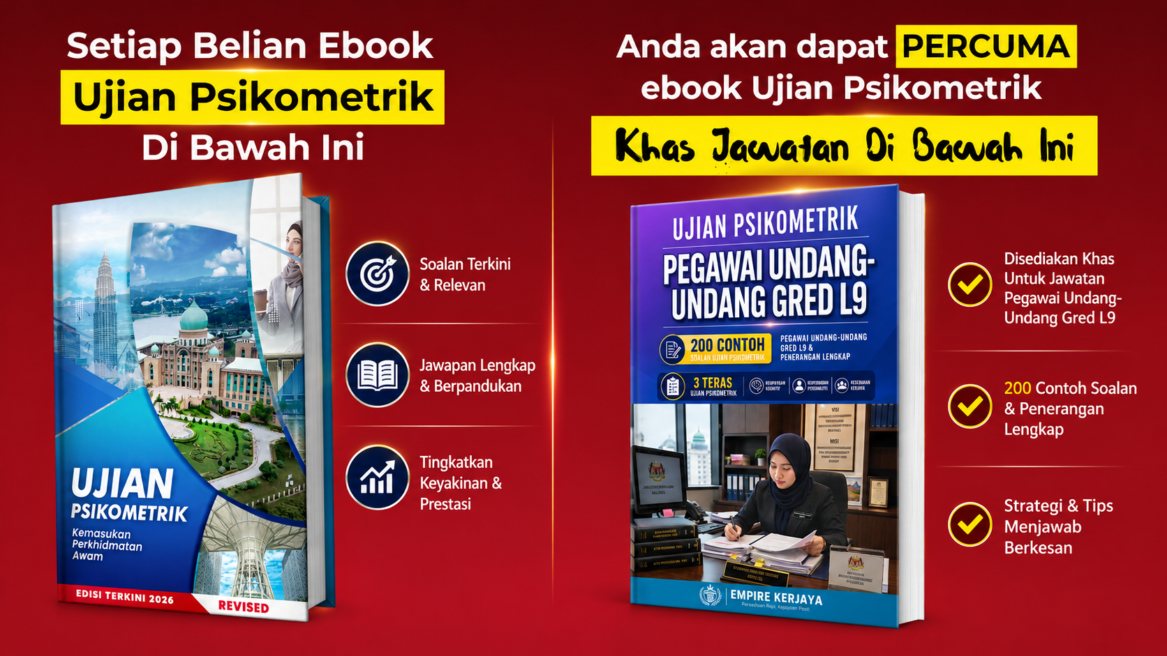 Ujian Psikometrik Pegawai Undang-Undang Gred L9 2