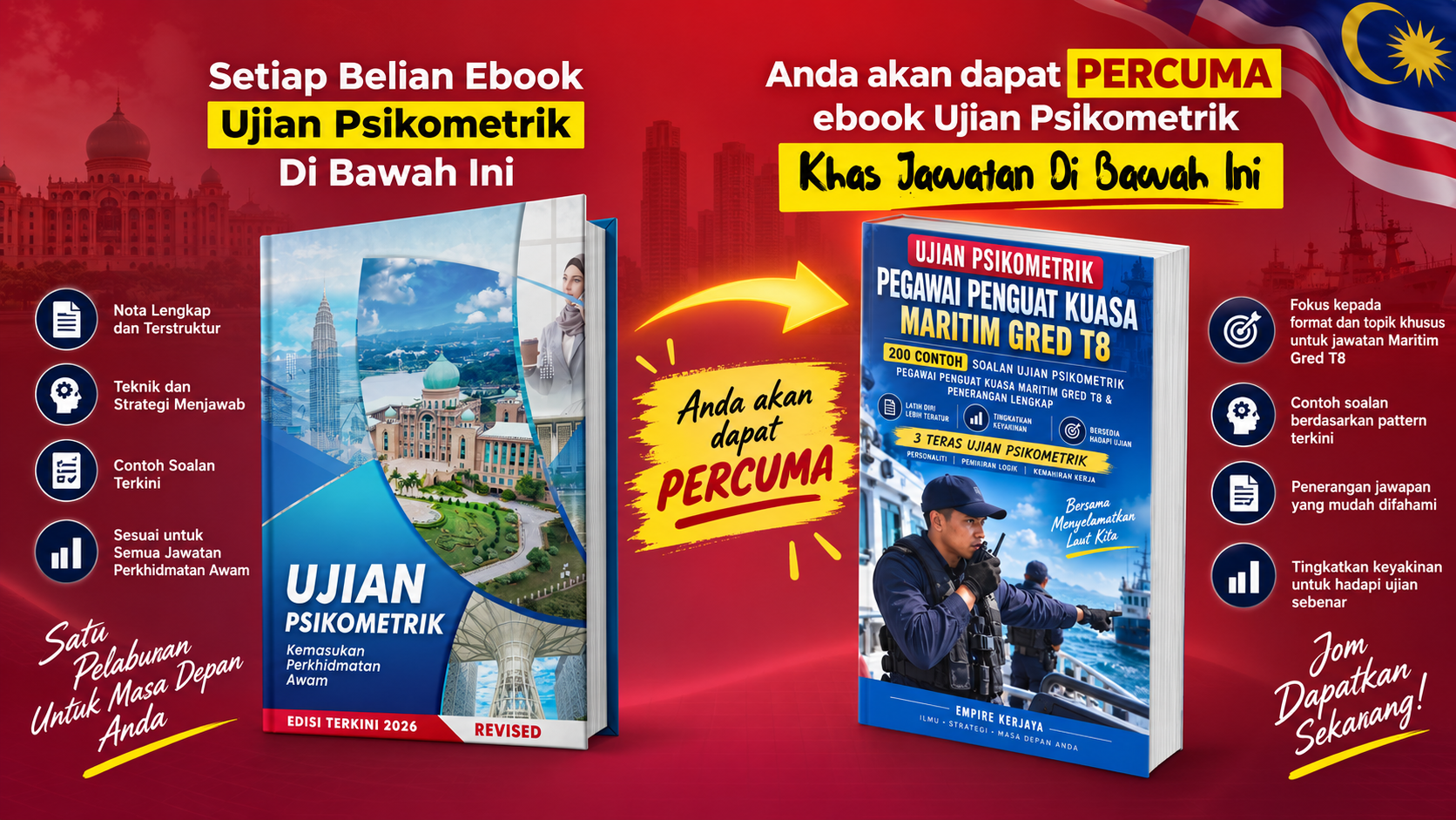 Contoh Soalan Ujian Psikometrik PEGAWAI PENGUAT KUASA MARITIM (LEFTENAN MUDA MARITIM GRED T8) 2